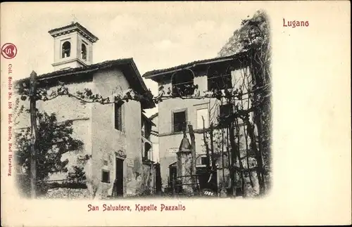 Ak Lugano Kt. Tessin Schweiz, San Salvatore, Kapelle Pazzallo