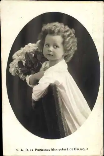 Ak Prinzessin Marie Jose von Belgien, Kinderportrait
