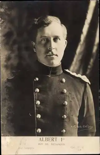 Ak König Albert I. von Belgien in Uniform