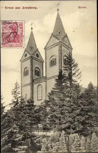 Ak Arenberg Koblenz in Rheinland Pfalz, Kirche