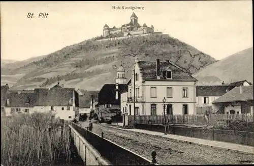 Ak Saint Hippolyte Sankt Pilt Elsass Haut Rhin, Hoh Königsburg