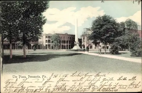 Ak Pensacola Florida USA, The Plaza, Monument