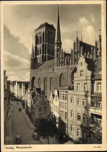 Ak Gdańsk Danzig, Marienkirche