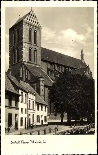 Ak Wismar, Nikolaikirche