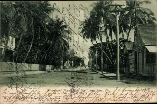 Ak Key West Florida USA, Whitehead Street, view South