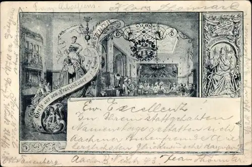 Ak Aachen in Nordrhein Westfalen, Franziskaner Brauhaus, Kindl