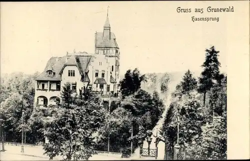 Ak Berlin Wilmersdorf Grunewald, Hasensprung