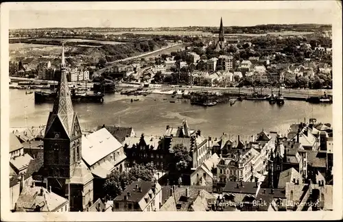 Ak Flensburg in Schleswig Holstein, Blick nach Jürgensby