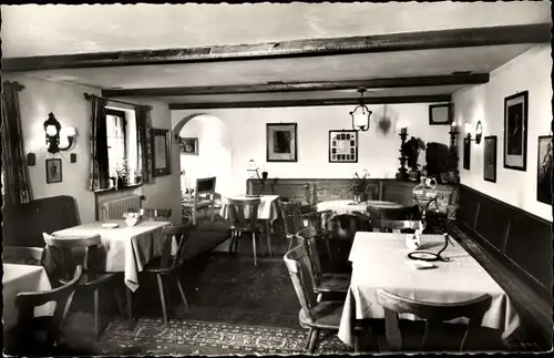 Ak Rottach Egern, Gasthaus, Innenansicht