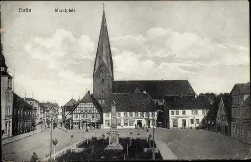Ak Eutin Schleswig Holstein, Marktplatz