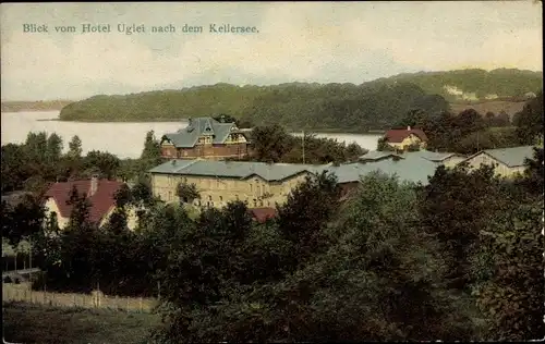 Ak Eutin in Ostholstein, Blick vom Hotel Uglei nach dem Kellersee
