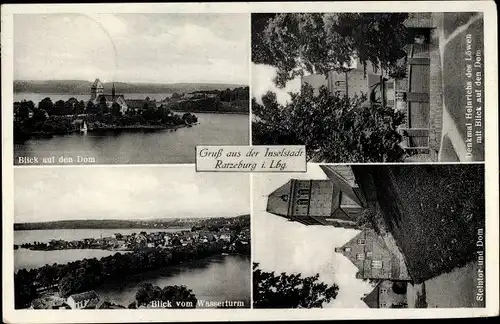 Ak Ratzeburg in Schleswig Holstein, Blick auf den Dom, Blick vom Wasserturm, Steintor u. Dom