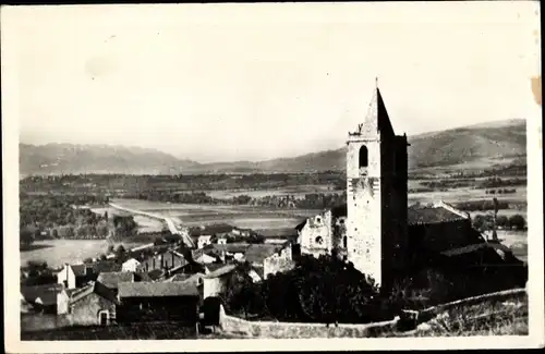 Ak Llivia Katalonien, Iglesia, Blick auf den Ort, Kirche