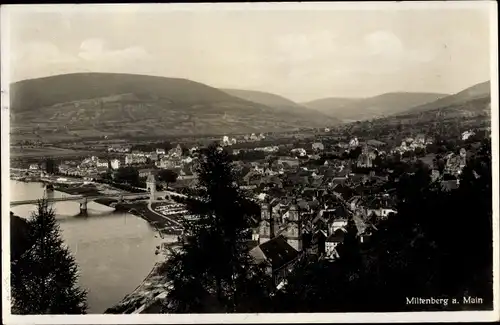 Ak Miltenberg in Unterfranken Bayern, Panorama vom Ort