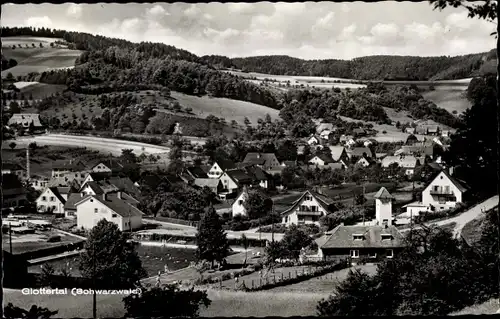 Ak Glottertal im Schwarzwald, Panorama vom Ort