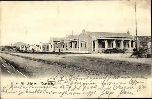 Ak Karibib Erongo Namibia, Straße, Missionsgebäude