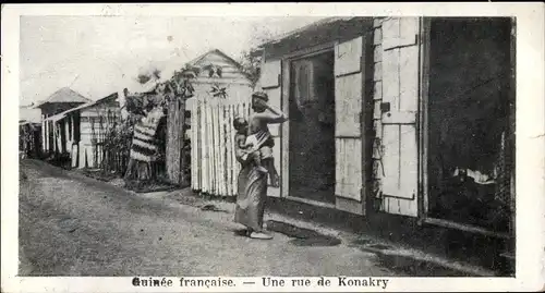 Ak Konakry Conakry Guinea, Une Rue