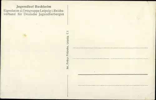 Ak Bad Lausick in Sachsen, Jugendhof Buchheim, Eigenheim d. Ortsgruppe Leipzig