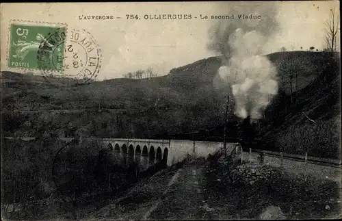Ak Olliergues Puy de Dôme, Le second Viaduc
