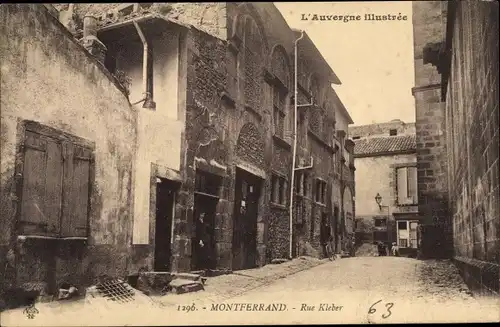 Ak Montferrand Puy de Dôme, Rue Kleber