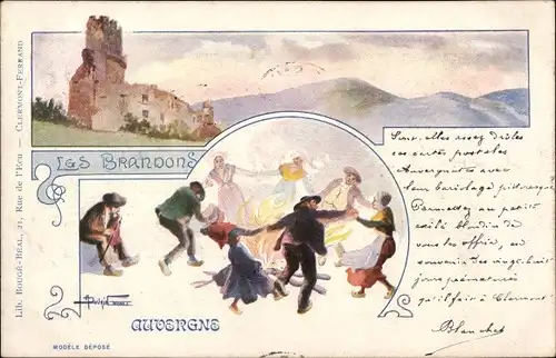 Künstler Ak Auvergne, Les Brandons