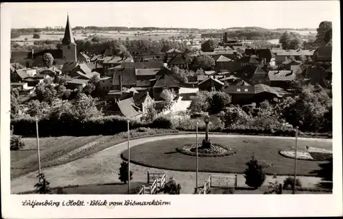 Ak Lütjenburg in Schleswig Holstein, Blick vom Bismarckturm auf den Ort