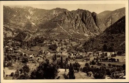 Ak Escaldes-Engordany Andorra, Panorama vom Ort