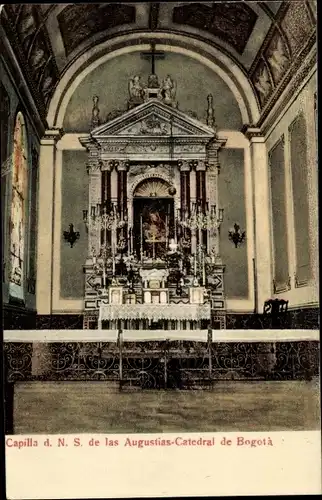 Ak Bogota Kolumbien, Capilla de N. S. de las Augustias, Catedral