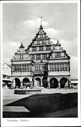 Ak Paderborn Nordrhein Westfalen, Rathaus