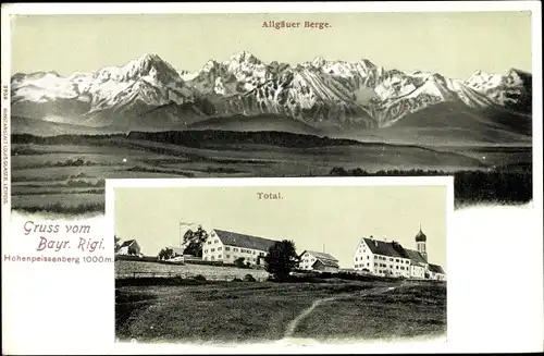Ak Hohenpeißenberg, Allgäuer Berge, Total, Bayrischer Rigi