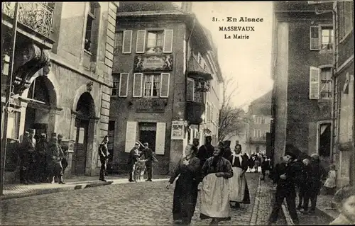 Ak Massevaux Elsaß Haut Rhin, La Mairie