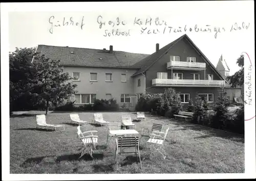 Foto Ak Bad Laer in Niedersachsen, Gutshof Große Kettler, Gartenansicht