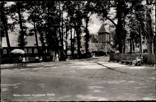 Ak Müden Örtze Faßberg Niedersachsen, Straßenpartie