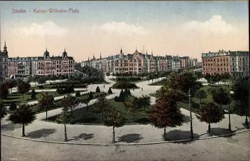 Ak Szczecin Stettin Pommern, Kaiser Wilhelm Platz