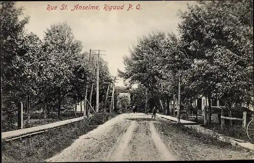 Ak Rigaud Québec Kanada, Rue St. Anselme