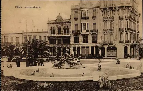 Ak Montevideo Uruguay, Plaza Independencia