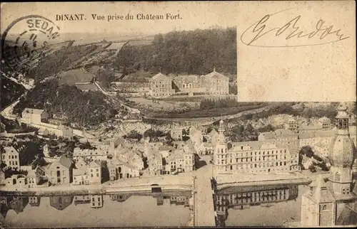 Ak Dinant Wallonien Namur, Vue prise du Château Fort