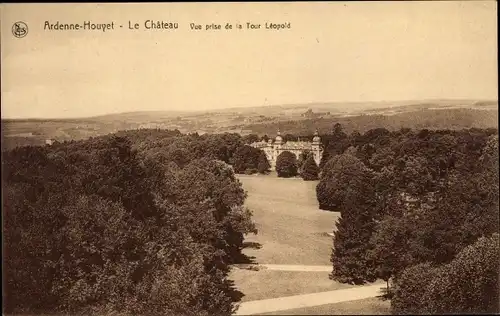 Ak Ardenne Houyet Wallonien Namur, Le Château, Vue prise de la Tour Léopold