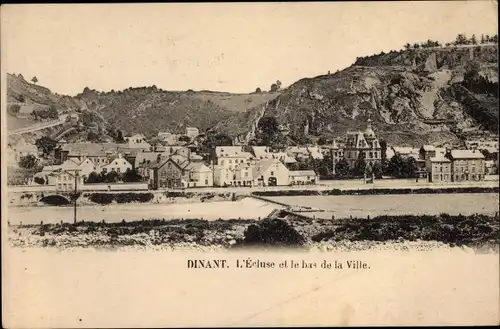 Ak Dinant Wallonien Namur, L'Ecluse et le bas de la Ville