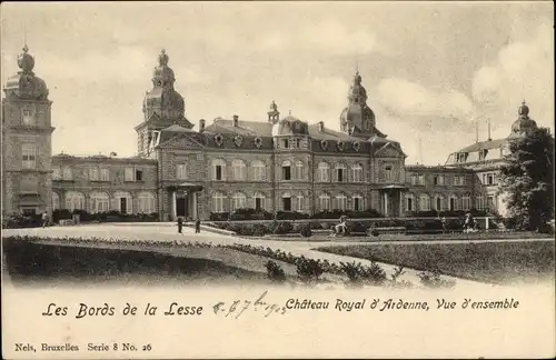 Ak Lesse Wallonien Namur, Les Bords de la Lesse, Château Royal d'Ardenne, Vue d'ensemble