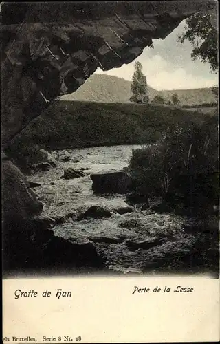 Ak Namur Wallonien, Grotte de Han, Perte de la Lesse