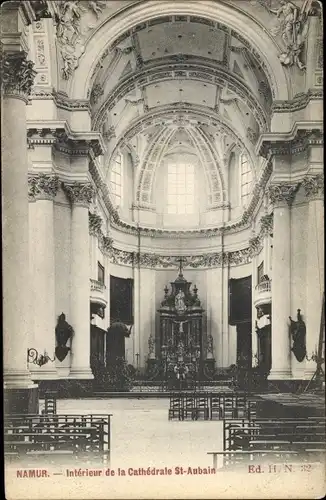 Ak Namur Wallonien, Intérieur de la Chathédrale St.-Aubain