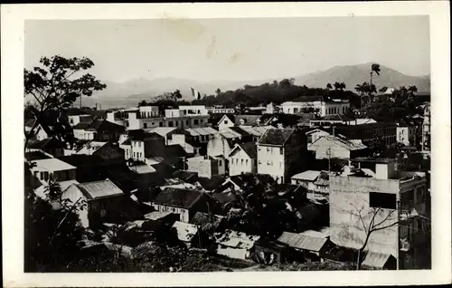 Ak Fort de France Martinique, Blick über die Dächer der Stadt