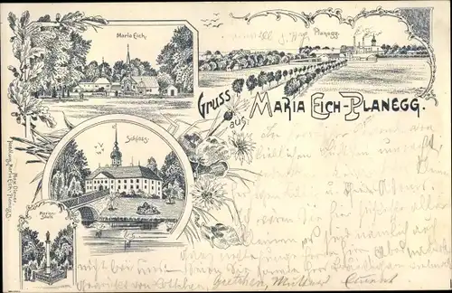 Litho Maria Eich Planegg in Oberbayern, Schloss