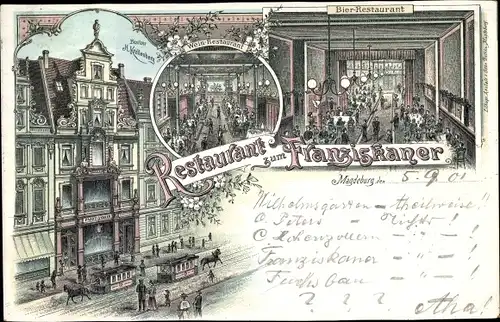 Litho Magdeburg an der Elbe, Restaurant zum Franziskaner