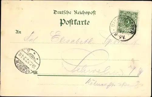 Litho Neuwied in Rheinland Pfalz, Monrepos, Segenhaus, Forsthaus