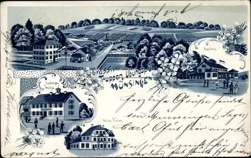 Litho Münsingen in Baden Württemberg, Truppenübungsplatz