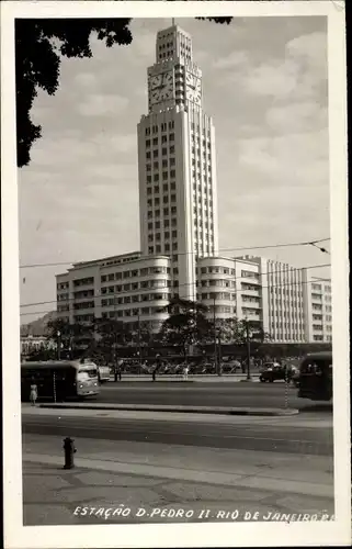 Foto Ak Rio de Janeiro Brasilien, Estacao Don Pedro II