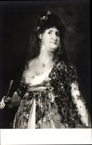 Künstler Ak Goya, Königin Maria Luisa von Spanien, Portrait