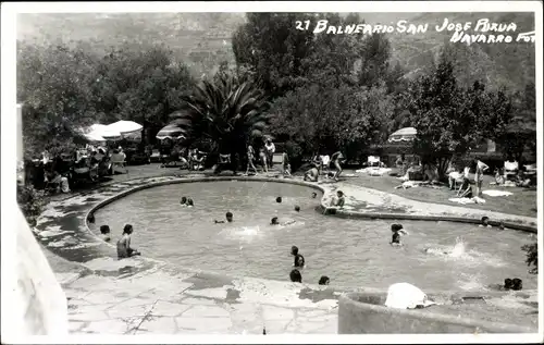 Foto Ak Balneario San Jose Purva Navarro, Schwimmbad